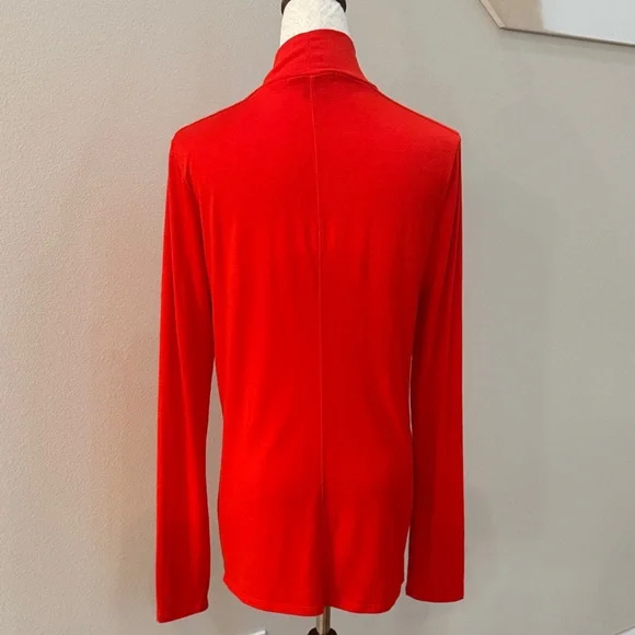 Banana Republic Bold Red Long Sleeve Top - Picture 2 of 2